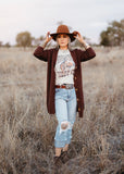 sheridan_chocolate_brown_cardigan_chunky_knit_western_womens_mack_and_co_designs_australia