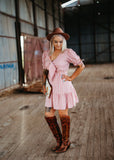Lily Dress in Blush Gingham
