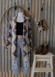 riverton_blue_western_womens_aztec_cardigan_knit_knitwear_mack_and_co_designs_australia