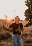 womens_leopard_bucking_bronc_cowgirl_western_punchy_graphic_tee_tshirt_t-shirt_mack_and_co_designs_australia