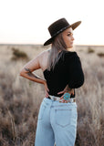 Maxine Cold Shoulder Bodysuit In Black