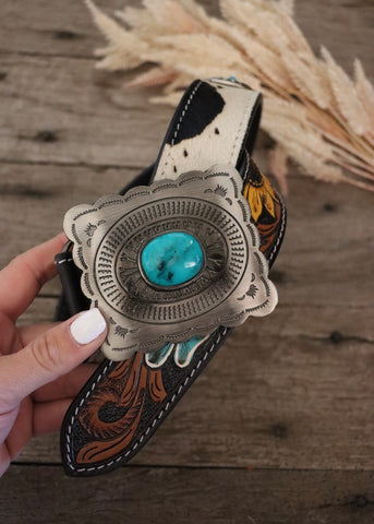 avondale_turquoise_buckle_western_belt_leather_cowhide_concho_mack_and_co_designs_australia