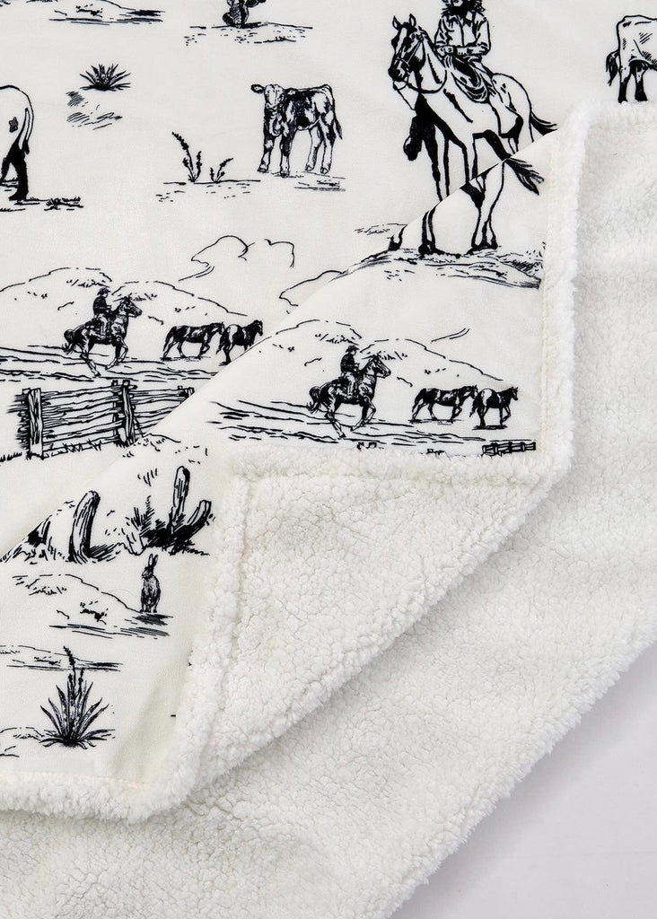 Kids Ranch Rug Ranch Life Sherpa Throw Rug | Mack & Co Designs Australia