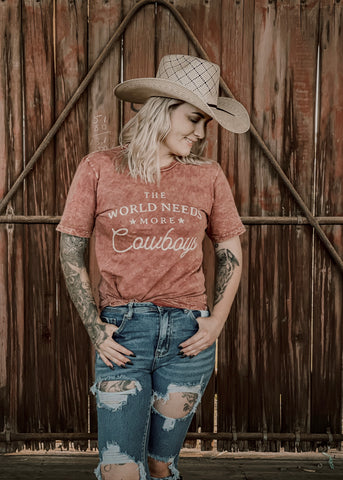 the_world_needs_more_cowboys_rope_rodeo_cowboy_bucking_bronco_cowgirl_western_punchy_graphic_tee_tshirt_t-shirt_mack_and_co_designs_australia