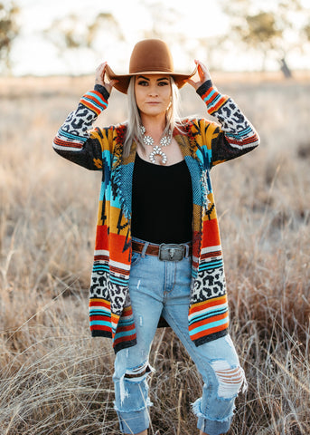 laredo_western_womens_aztec_leopard_serape_cardigan_knit_knitwear_mack_and_co_designs_australia