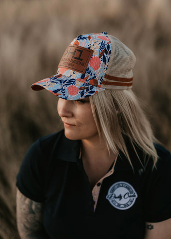 Branded Trucker Cap - Native Floral