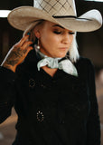 rodeo_western_fashion_handmade_handcrafted_concho_scarfslide_slide_wildrag_wild_rag_neck_scarf_tie_necktie_scarves_denim_campdraft_barrel_racing_racer_linen_gingham_cowgirl_mack_and_co_designs_australia