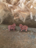Merino Sheep Stud Earrings