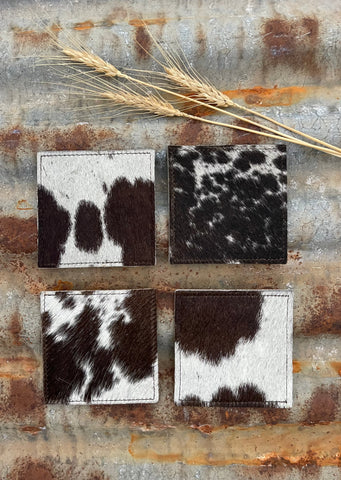cowhide_coaster_chocolate_&_white_mack_and_co_designs