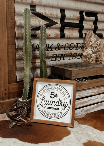 5c Laundry Sign
