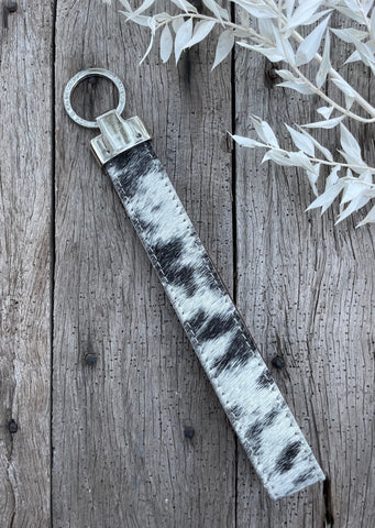 Cowhide Wristlet Keyring