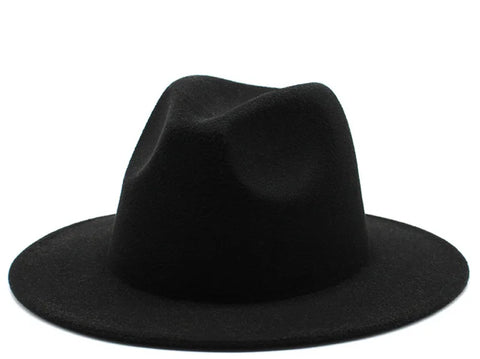 Angeline Fedora Hat in Black