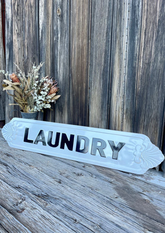 Laundry Enamel Sign XL