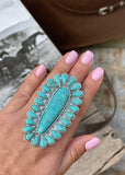 western_dress_ring_natural_stone_jewellery_jewelery_silver_turquoise_statement_mack_and_co_designs_australia