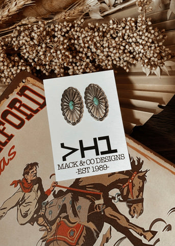 Kendall Turquoise Concho Earrings