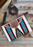 penelope_saddleblanket_saddle_blanket_red_cream_neautral_blue_turquoise_chocolate_purse_clutch_crossbody_bag_tooled_leather_western_mack_and_co_designs_australia