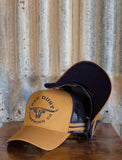 red_dust_clothing_co_cow_skull_bull_mustard_navy_high_profile_dusty_creek_country_trucker_caps_ctc_trucker_lid_co_cap_australian_cattle_carters_mack_and_co_designs_australia