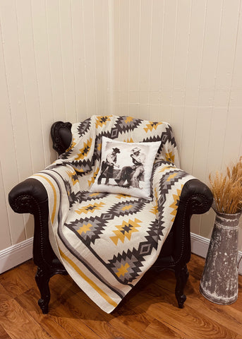 Louisiana Aztec Throw Rug