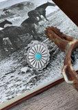 western_concho_dress_ring_natural_stone_jewellery_jewelery_silver_turquoise_statement_mack_and_co_designs_australia