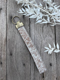 Cowhide Wristlet Keyring
