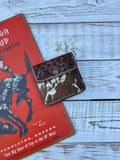 Perry Cowhide Coin Purse - Chocolate Leather