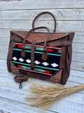 carter_saddle_blanket_overnight_duffle_duffel_bag_tooled_leather_turquoise_western_mack_and_co_designs_australia