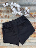 Willow Black Denim Shorts