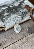 western_concho_dress_ring_natural_stone_jewellery_jewelery_silver_turquoise_statement_mack_and_co_designs_australia