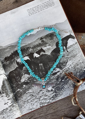turquoise_chips_thunderbird_necklace_western_jewelry_jewellery_mack_and_co_designs_australia