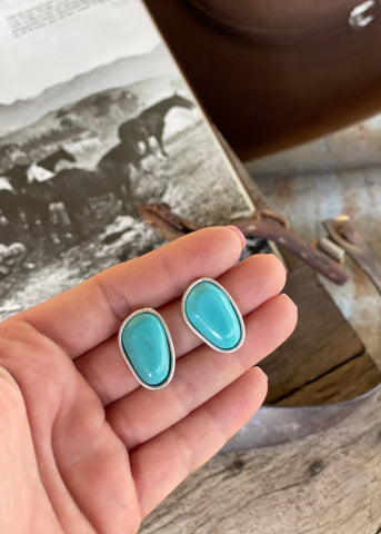 western_studs_earrings_natural_stone_jewellery_jewelery_silver_turquoise_statement_mack_and_co_designs_australia